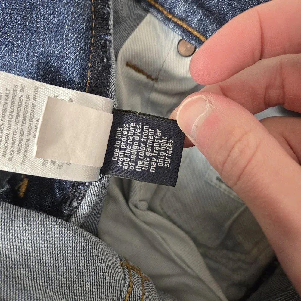 J. Crew 484 A Cone Denim Jeans Mens 30x30‎ Slim Fit Blue Med Wash Stretch